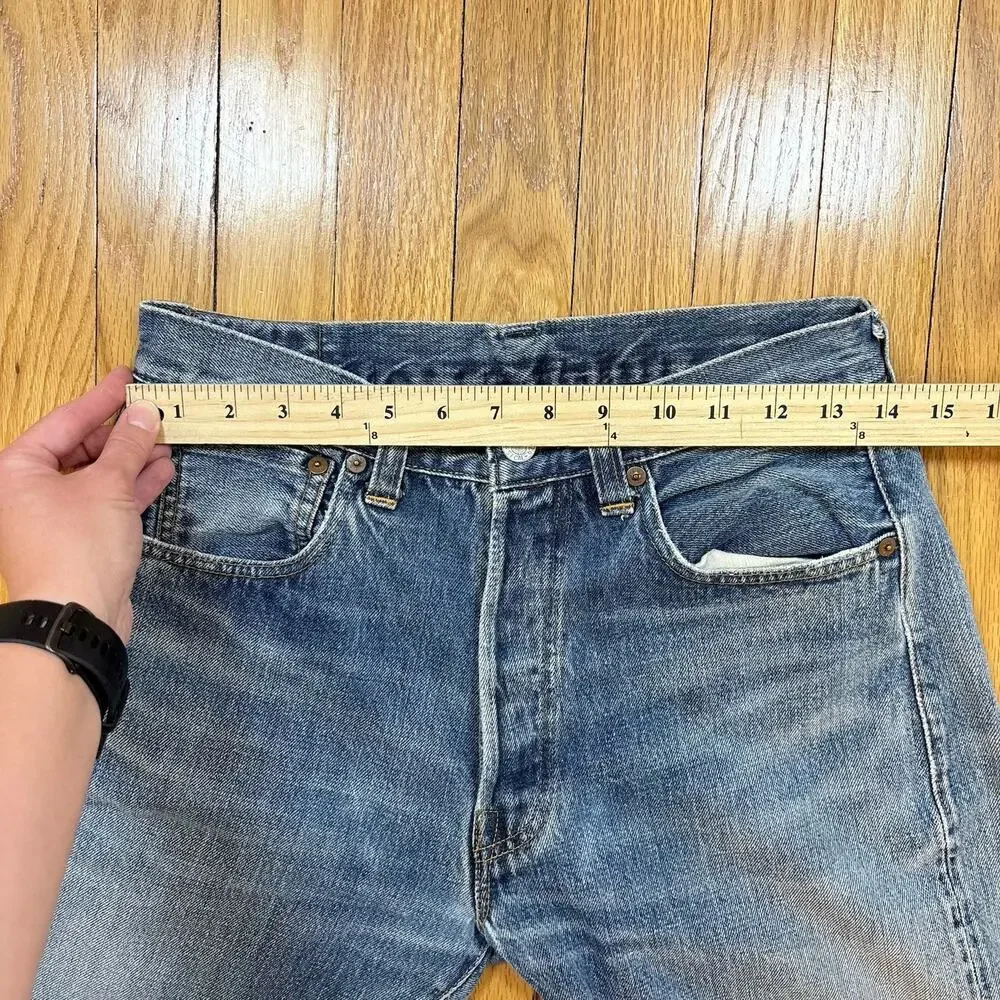 VTG Levis 1947 Jeans 501 LVC Size 33x36 (Fits 28x29) USA Valencia Selvedge Denim